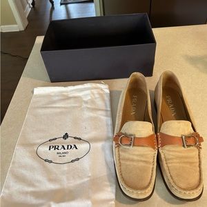 Prada loafers size 10. Great condition. Includes box and bag. Suede shoes.